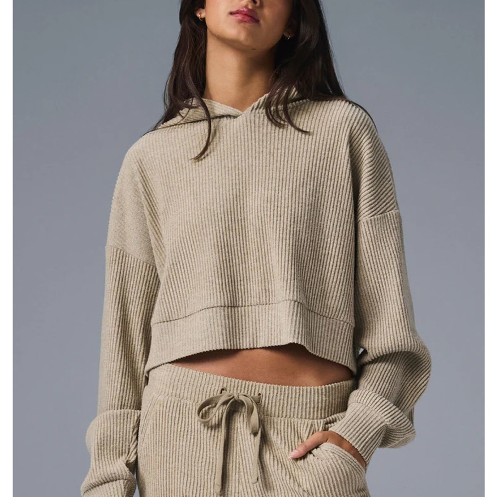 Alo Yoga Muse Hoodie - Gravel Heather XS